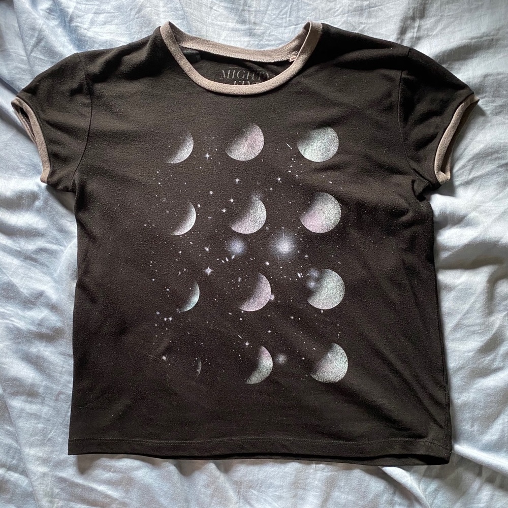 Moon Phases Ringer Shirt